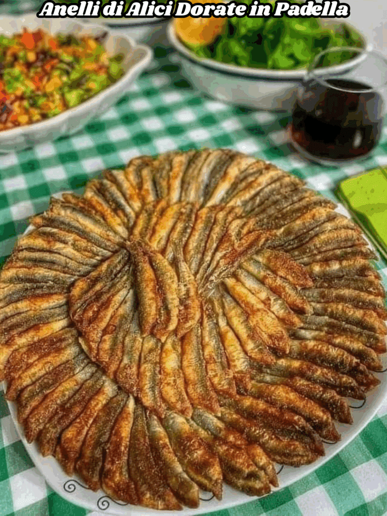 Anelli di Alici Dorate in Padella: Un Capolavoro Croccante dal Mare