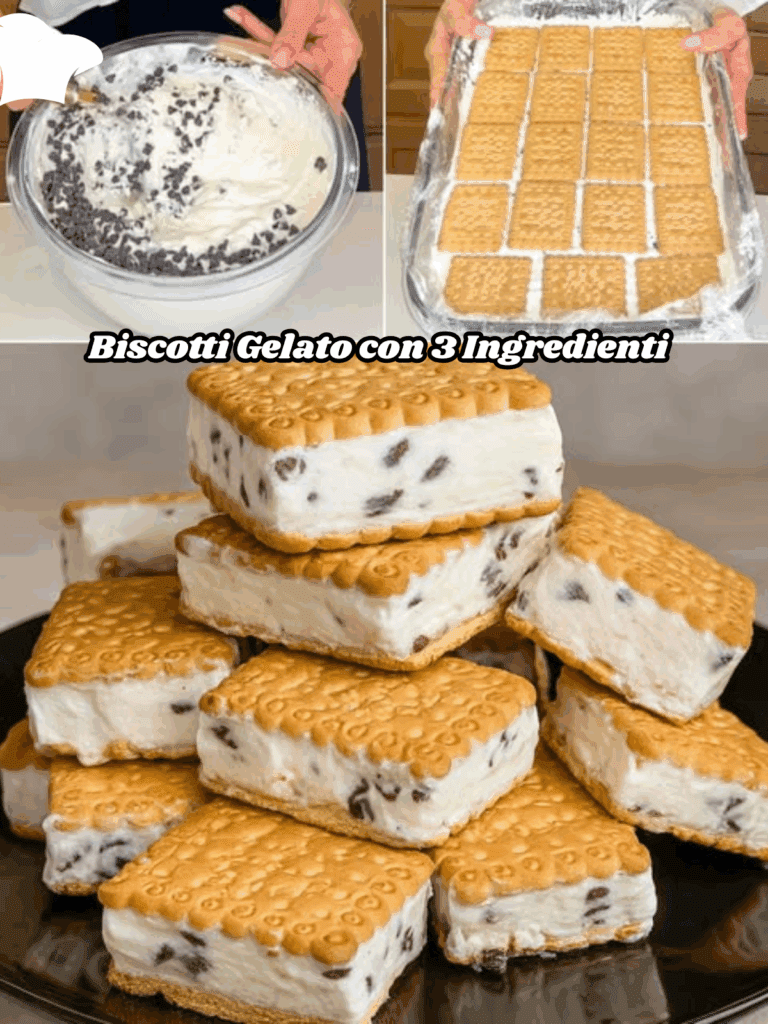 Biscotti Gelato con 3 Ingredienti: il Dolce Estivo più Facile e Goloso