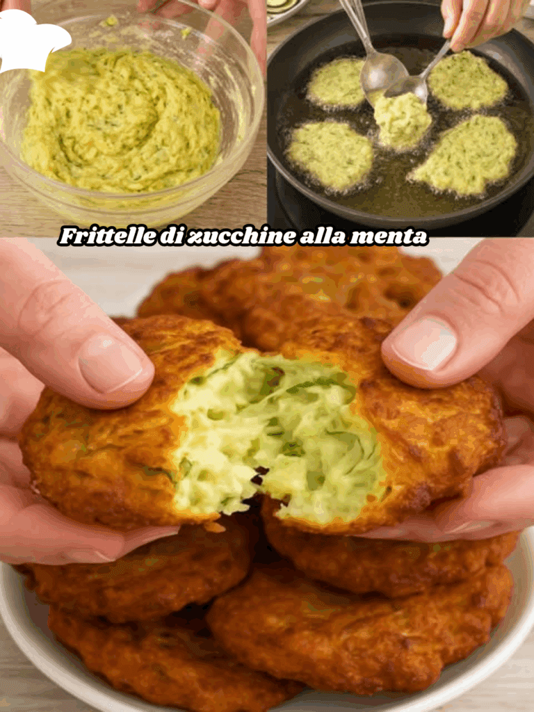 Frittelle di zucchine alla menta: l’antipasto fresco, croccante e profumato che conquista tutti