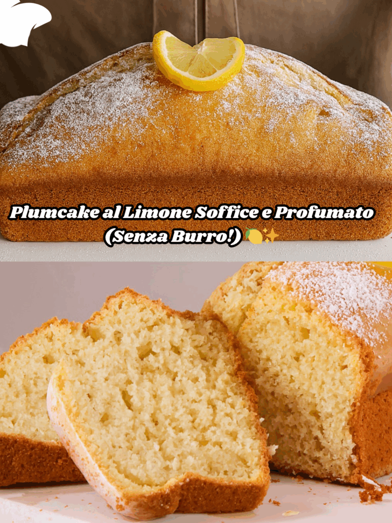 Plumcake al Limone Soffice e Profumato (Senza Burro!)