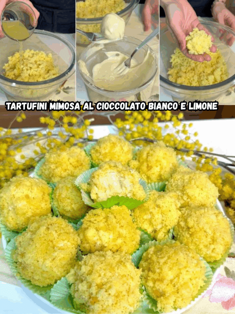 Tartufini Mimosa al Cioccolato Bianco e Limone – Il Dolce Delicato e Profumato per la Festa della Donna