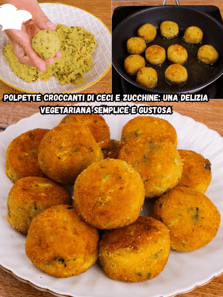 Polpette Croccanti di Ceci e Zucchine: una Delizia Vegetariana Semplice e Gustosa