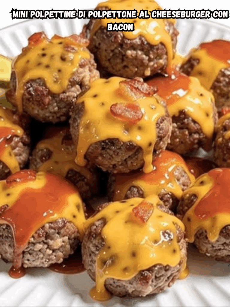 Mini Polpettine di Polpettone al Cheeseburger con Bacon – Un’Idea Sfiziosa per Ogni Occasione