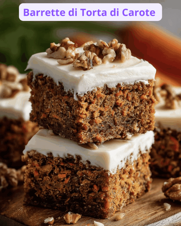 Barrette di Torta di Carote – Tutto il Gusto della Carrot Cake in un Formato Pratico