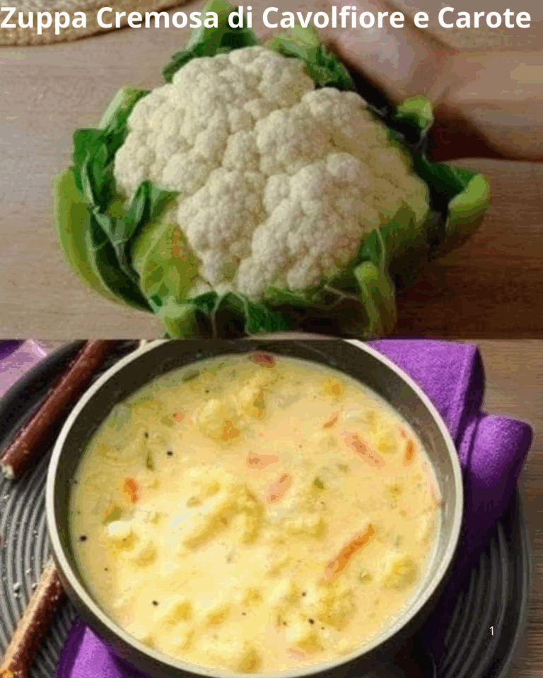 Zuppa Cremosa di Cavolfiore e Carote