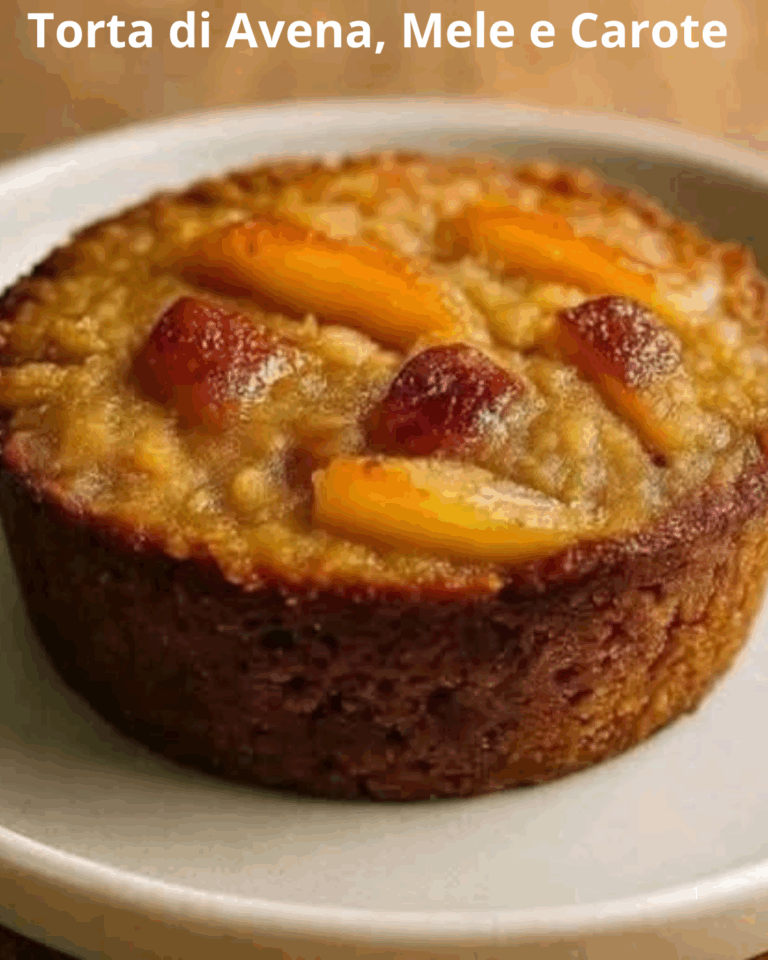  Torta di Avena, Mele e Carote – Una Delizia Dorata e Salutare
