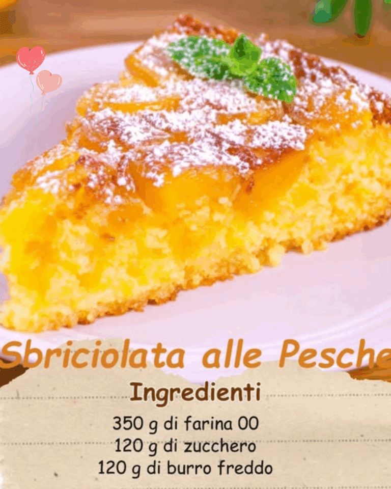 Sbriciolata alle Pesche: Dolce Estivo Facile e Profumato